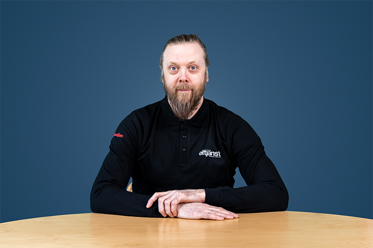 Kristoffer Akerö serviceledare ä-holm